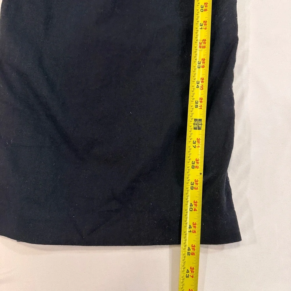 Banana Republic Linen Blend Pleated Pants Womens 14 Black Capsule‎ Minimalist
